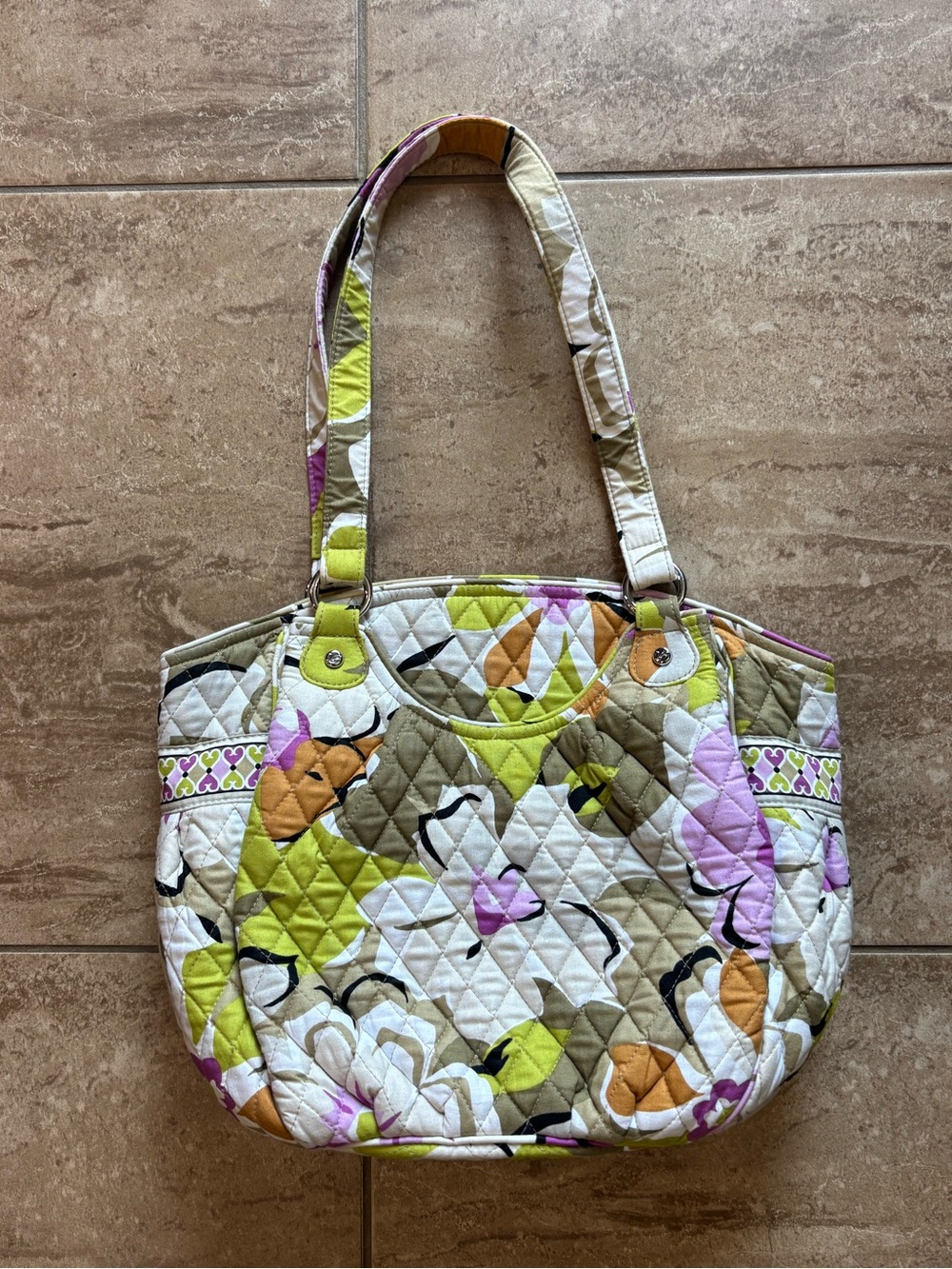 Vera Bradley Glenna retro quilted y2k shoulder bag